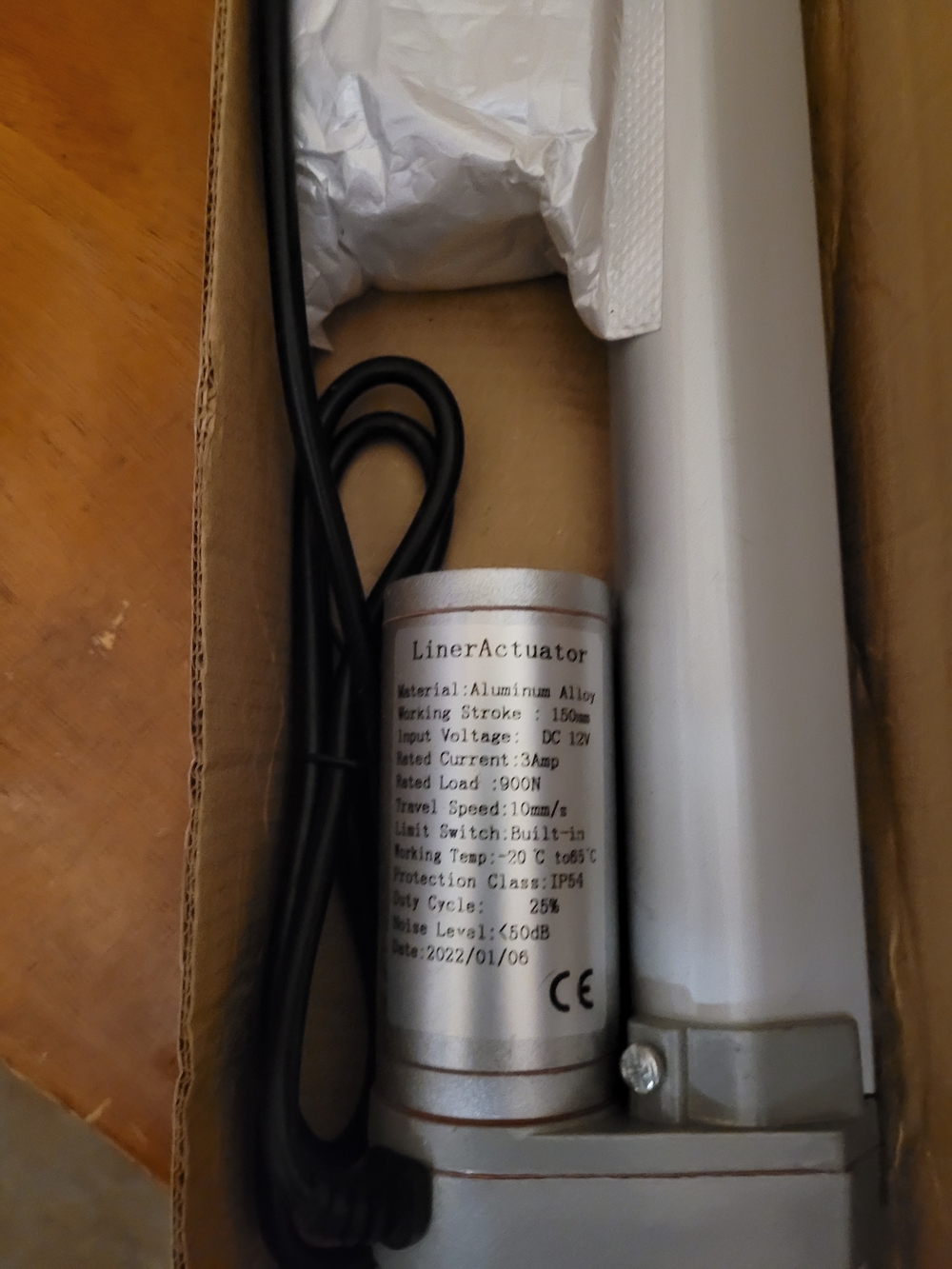 LinerActuator DC 12V Linear Actuator - Silver 150mm